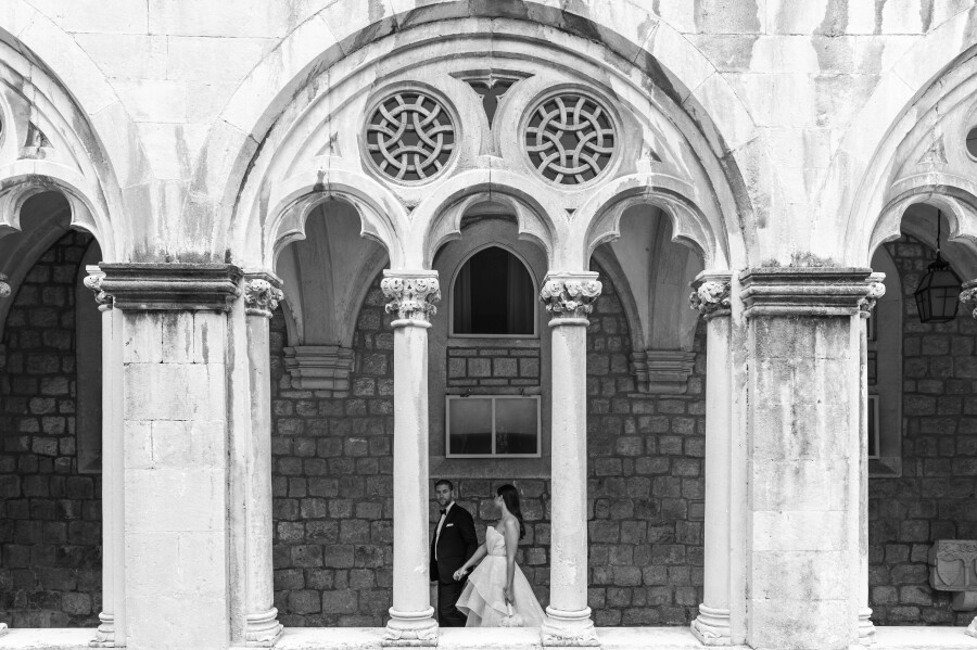 Wedding Venues in Dubrovnik | Photos | Elegant Minimalism Wedding Idea | European Wedding of Monika & Toni