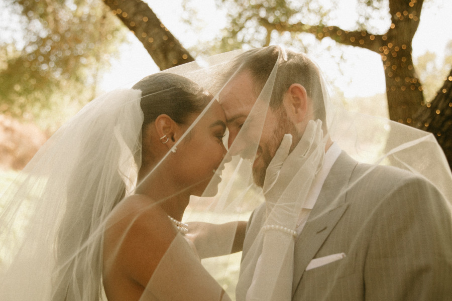 Intimate garden wedding in Southern California