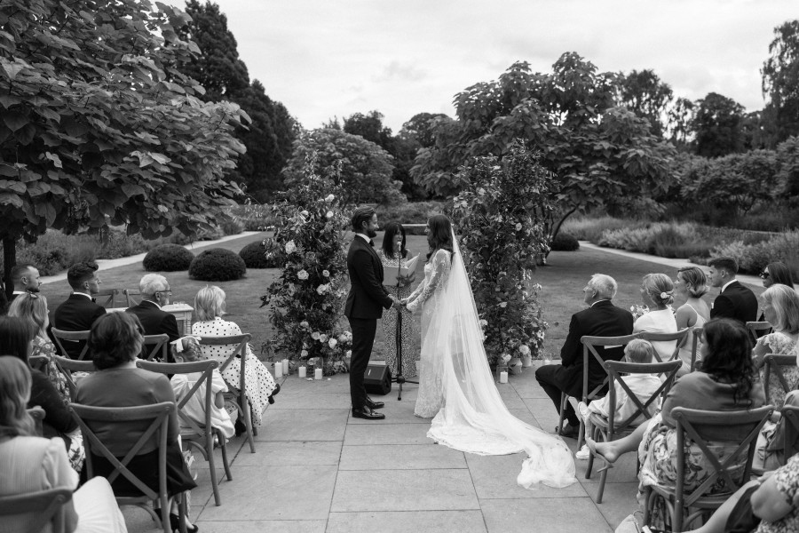 Real Wedding in Walled Garden in England