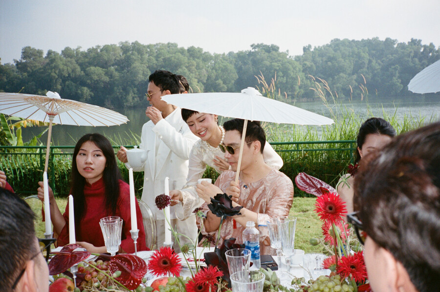 Inside Khanh Linh and Vu Minh Kong’s Stylish Vietnamese Wedding