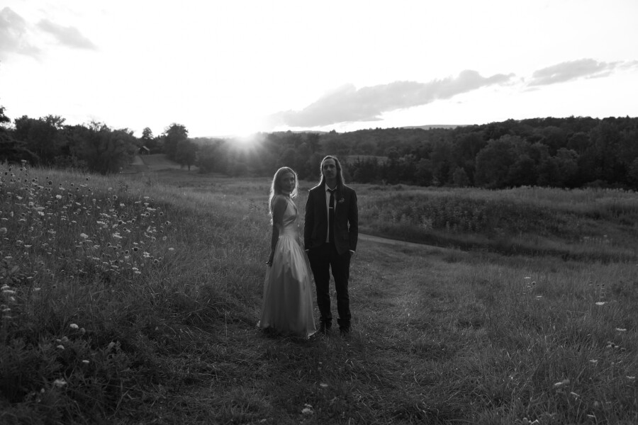 Beautiful Flower Themed Wedding in Accord, New York | Bride in Danielle Frankel Dress