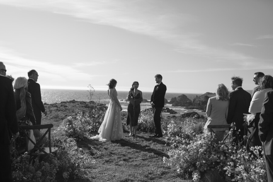 An Elegant Wildflower Wedding with Breathtaking Ocean Views