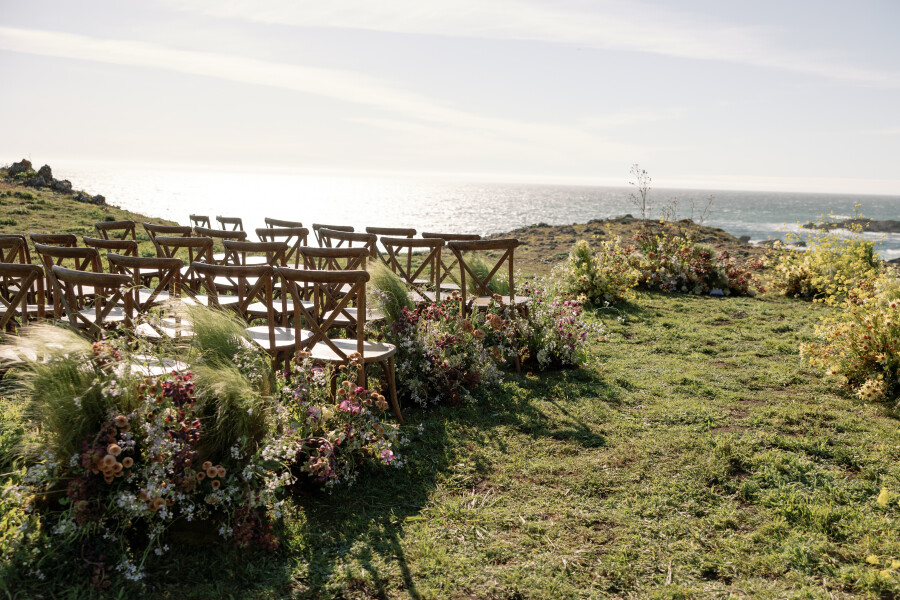 An Elegant Wildflower Wedding with Breathtaking Ocean Views