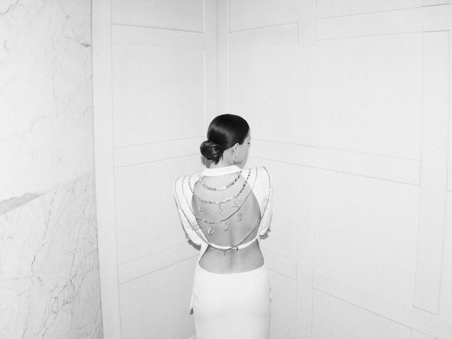 A Whimsical Wedding with a Giant Bow and Curved Tablescape