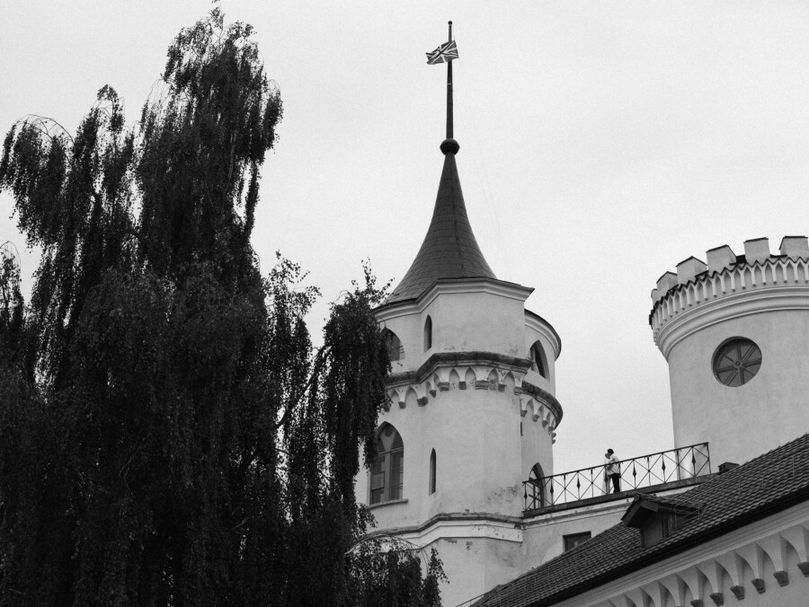 A Whimsical Wedding with a Giant Bow and Curved Tablescape