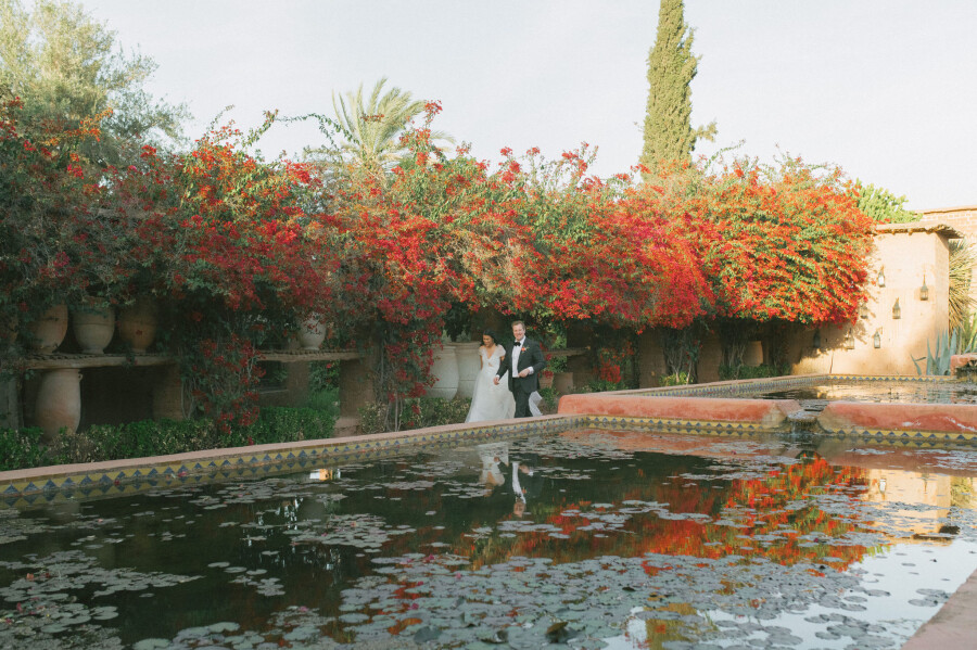 A Joyful Wedding in the Gardens of Marrakech