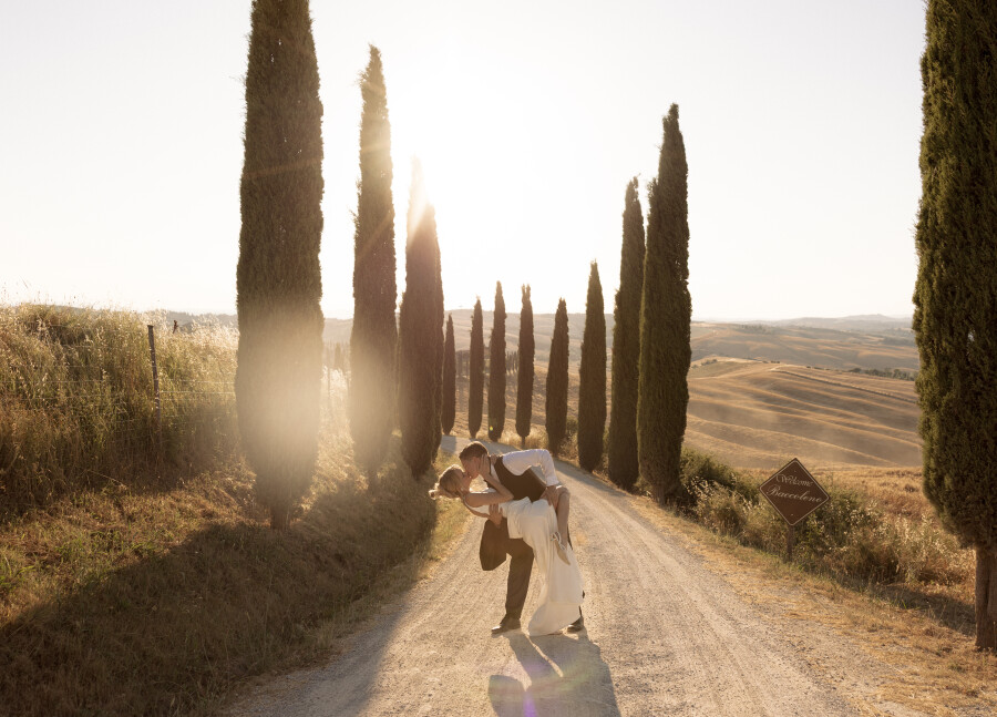 An Elevated Elopement in Tuscany with Vintage Bridal