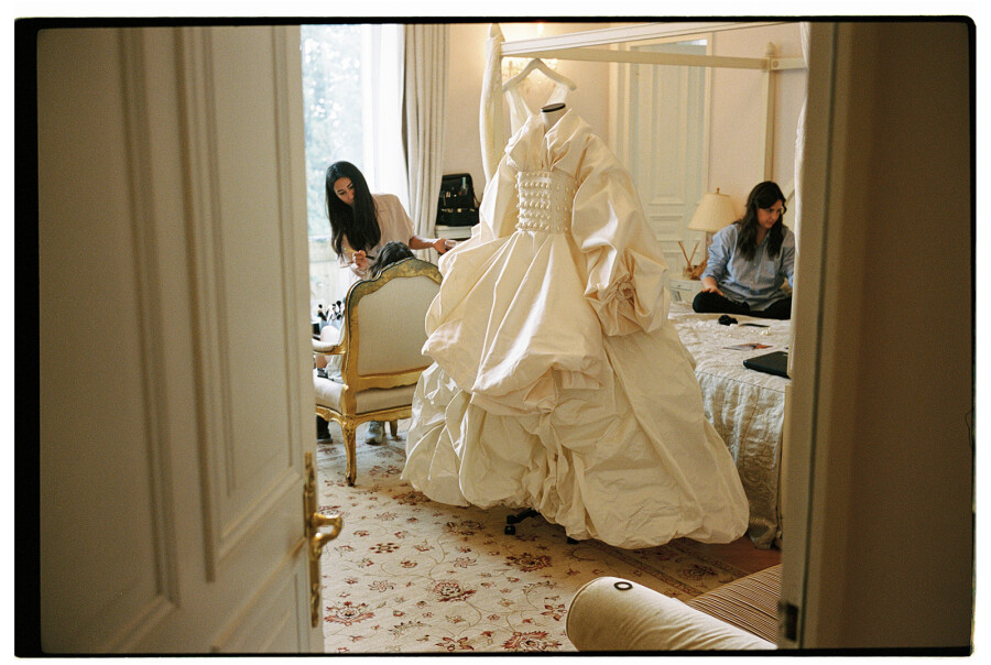 A Fashion Designer's Opulent Wedding in an Enchanting Parisian Château