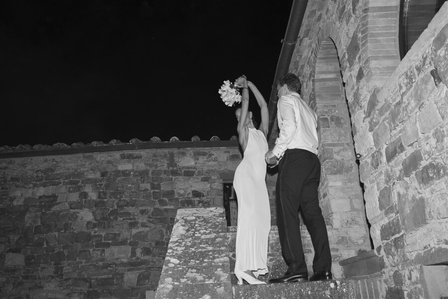 A Danielle Frankel Bride’s Tuscan Wedding in a Medieval Castle