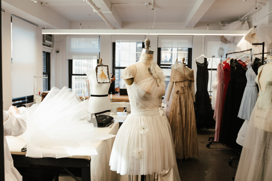 In the Atelier with House of Gilles for New York Bridal Fashion Week Fall 2026