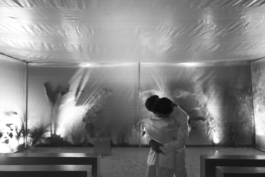 A Bold Botanical-Inspired Wedding Amongst Brutalist Architecture in Portugal