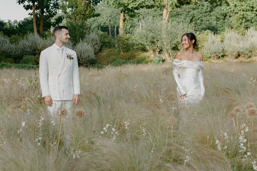 A Bold Destination Wedding in Umbria with Chartreuse Drapery & a Surprise Movie Moment