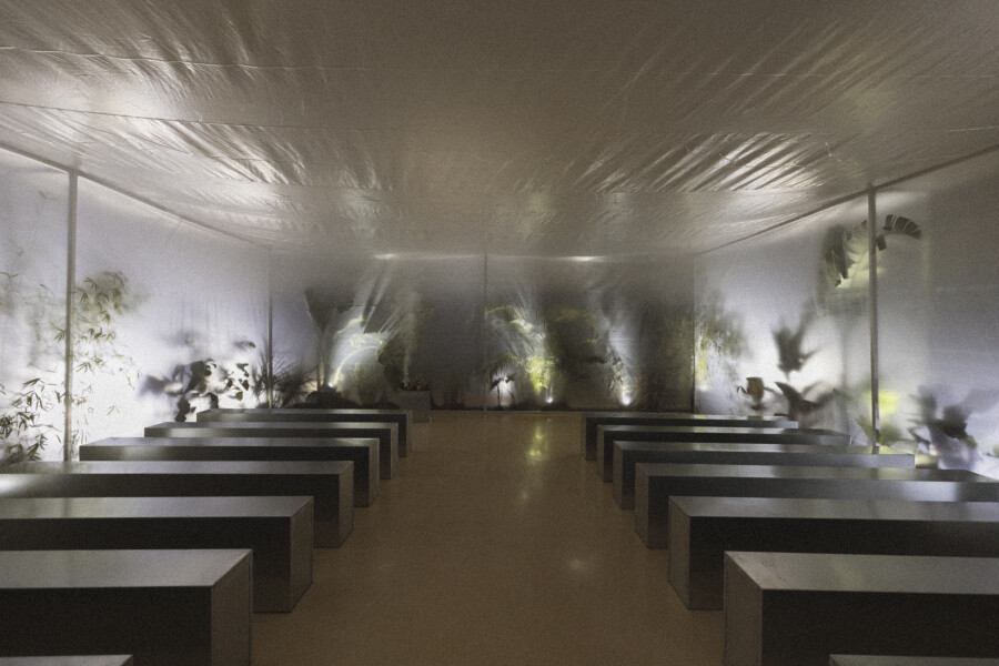 A Bold Botanical-Inspired Wedding Amongst Brutalist Architecture in Portugal