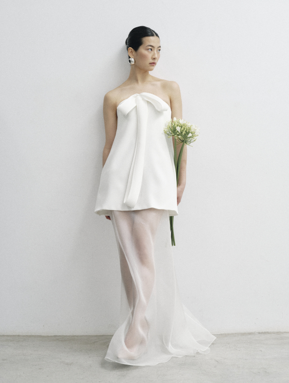 Backstage at Giambattista Valli's Debut Bridal Runway