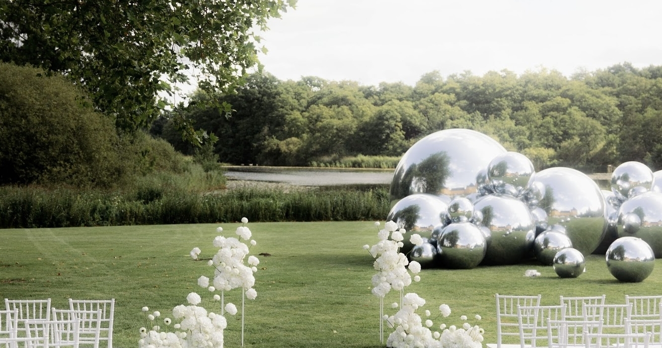 An Elegant Danish Castle Wedding with Modern Art Installations