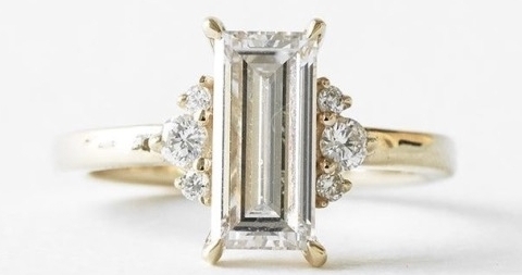 Unique Baguette Diamond Wedding Rings Designs | Baguette Diamond Engagement Rings Inspiration