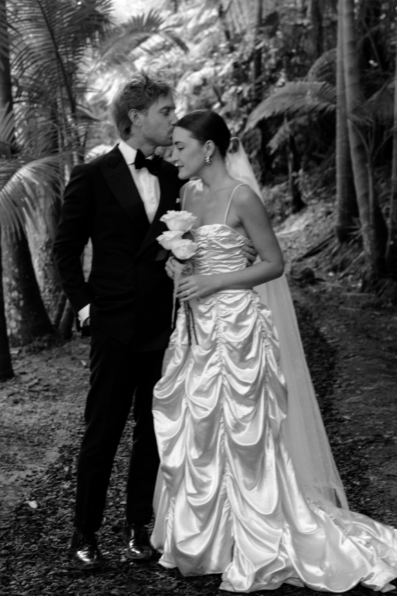 A Whimsical Wedding with a Giant Bow and Curved Tablescape