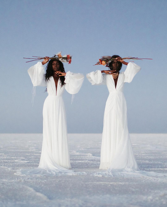 Unconventional Wedding with Sunrise Ceremony, Two Aisles and Brides in Pajamas | Interview With the Bride About Planning Details