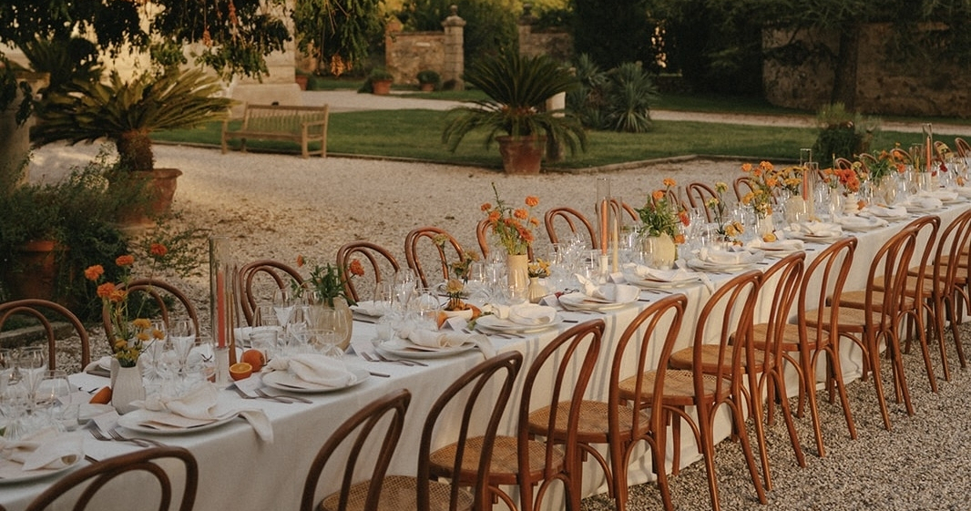 A Golden Wedding at a Storybook Castle Just Outside Venice, Italy