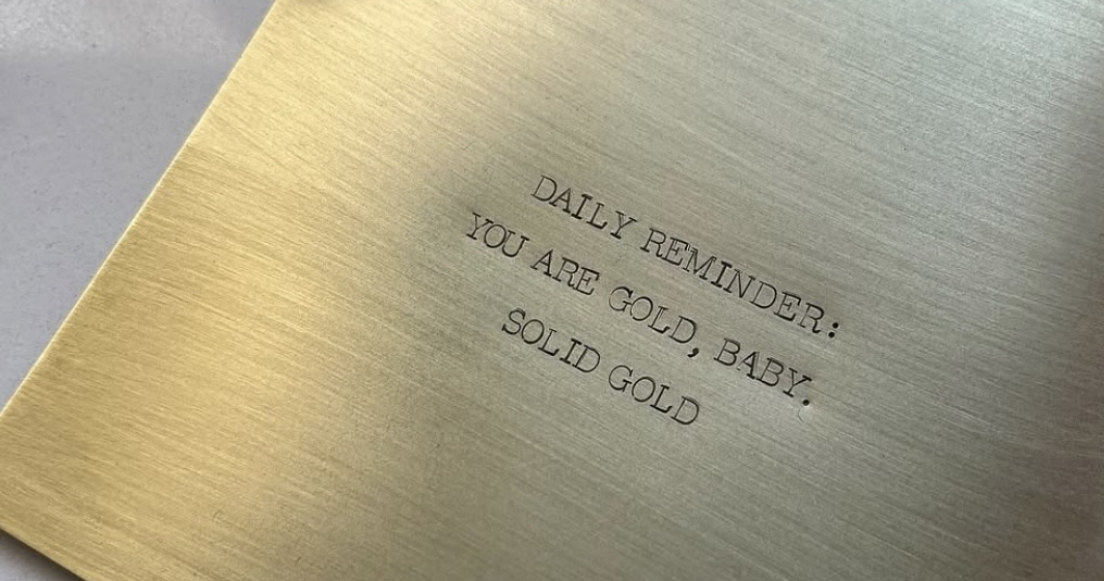 Trend: Mixed Metal Stationery & Signage