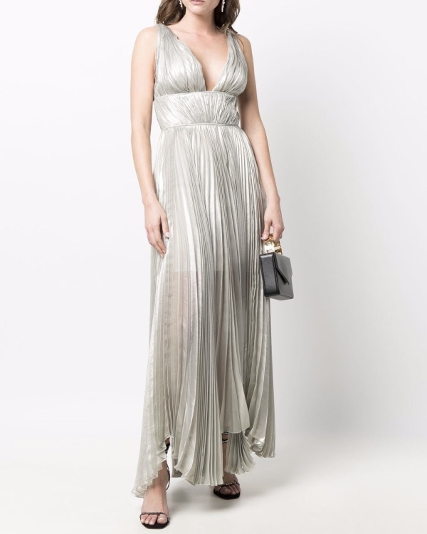 Silver Wedding Dresses | Silver Shimmer Bridal Gown | Sparkly Gray Wedding Dress