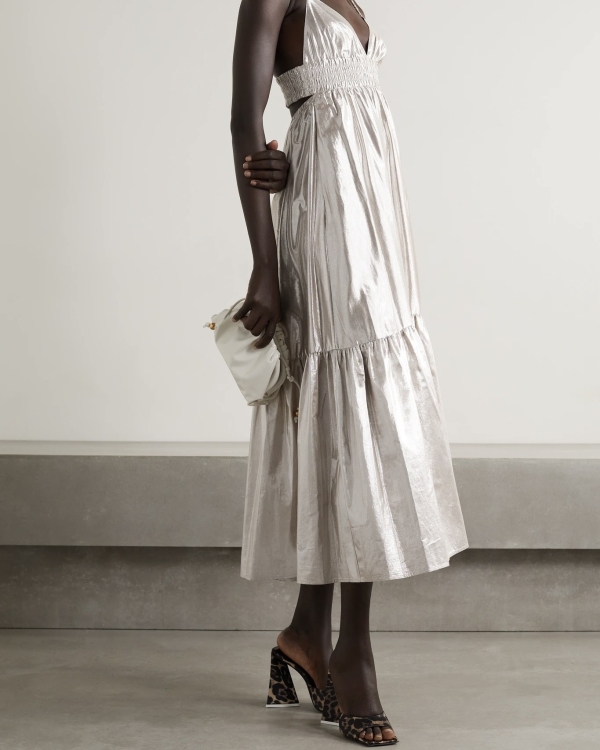 Silver Wedding Dresses | Silver Shimmer Bridal Gown | Sparkly Gray Wedding Dress