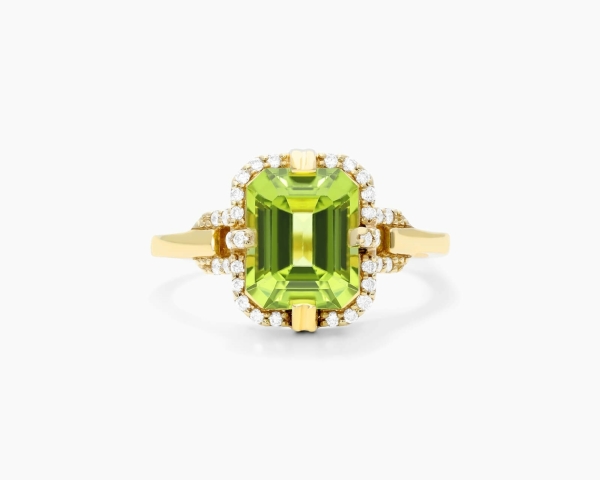 Green Diamond Engagement Ring | Wedding Ring With Green Stone