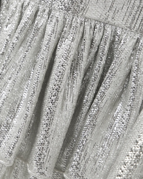 Silver Wedding Dresses | Silver Shimmer Bridal Gown | Sparkly Gray Wedding Dress