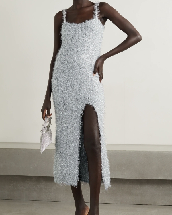 Silver Wedding Dresses | Silver Shimmer Bridal Gown | Sparkly Gray Wedding Dress