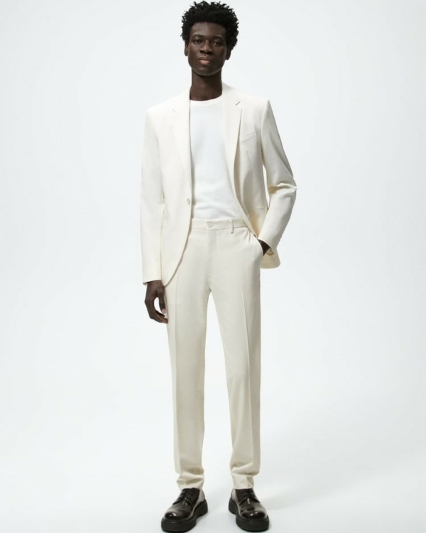 White Wedding Suits for Man | Top of the Best White Wedding Suits for Groom | Blazers and Trousers