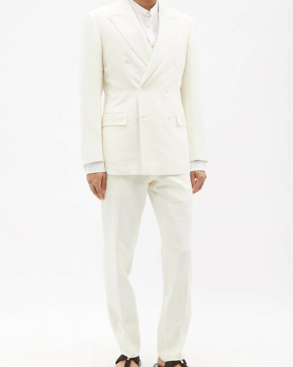 White Wedding Suits for Man | Top of the Best White Wedding Suits for Groom | Blazers and Trousers