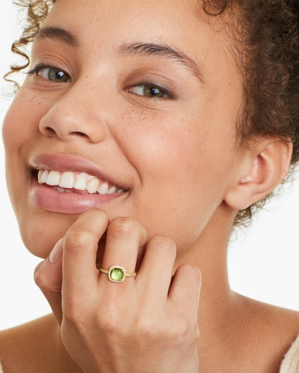 Green Diamond Engagement Ring | Wedding Ring With Green Stone