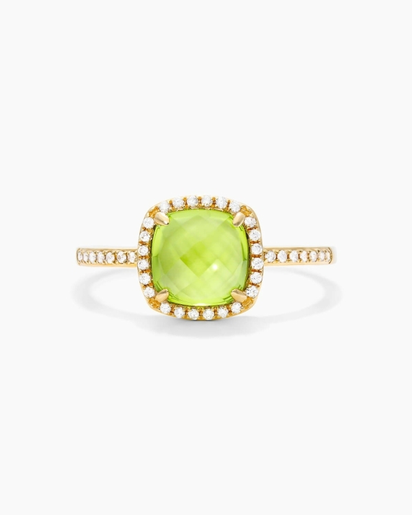 Light Green Engagement Rings