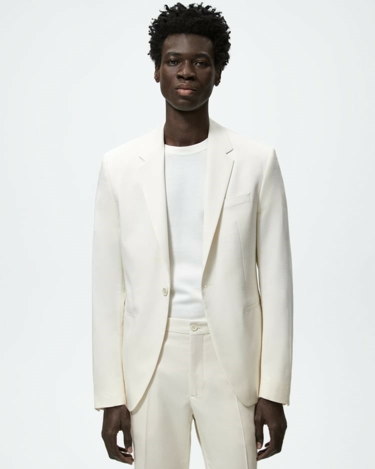 Ivory/Black/White Men Blazer three Pieces Prom Suit (Jacket+pants +ves –  classbydress