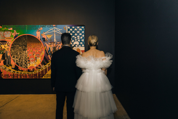 Real Wedding in a Private Art Gallery