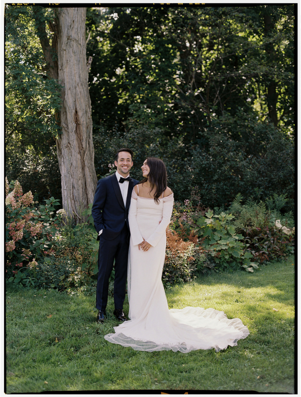 Beautiful Backyard Wedding in Massachusetts | End-of-Summer Wedding Under the Tent