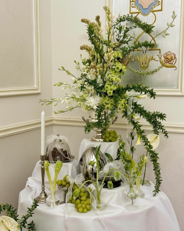 Green Wedding Decor Ideas | Green Centerpieces Wedding Inspiration