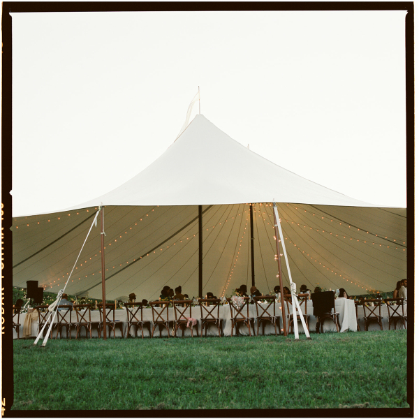 Beautiful Backyard Wedding in Massachusetts | End-of-Summer Wedding Under the Tent