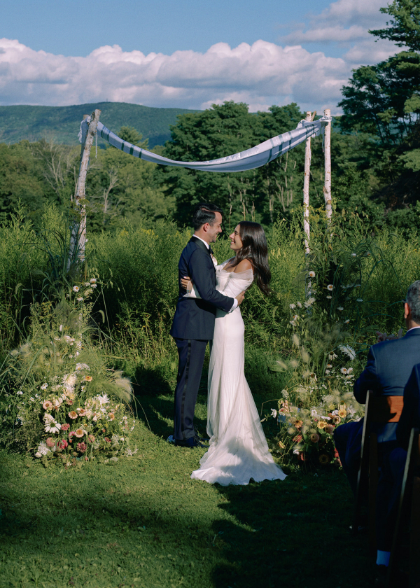 Beautiful Backyard Wedding in Massachusetts | End-of-Summer Wedding Under the Tent