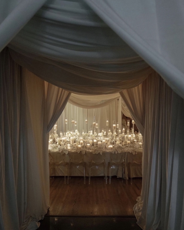 Centerpieces | Wedding Tablescape Decor With Candles