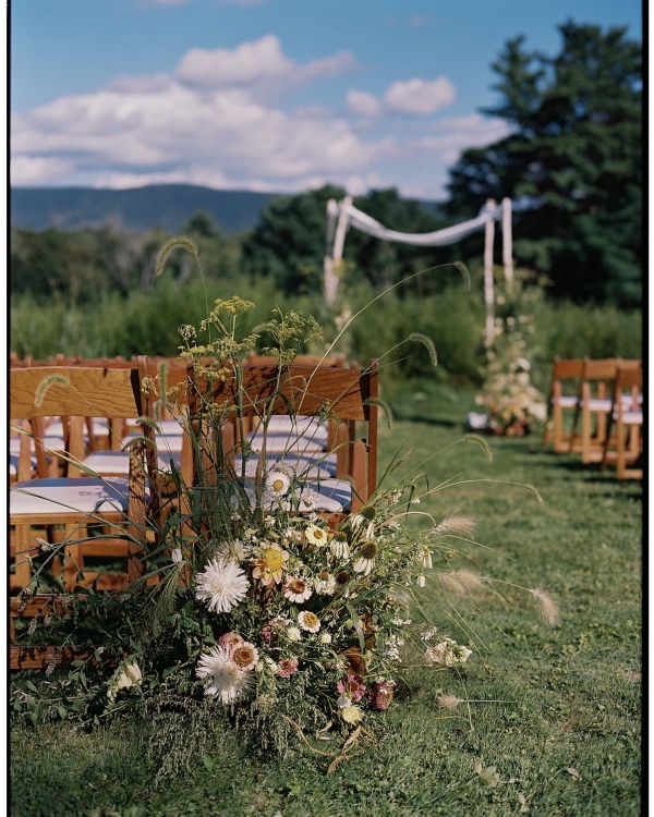 Beautiful Backyard Wedding in Massachusetts | End-of-Summer Wedding Under the Tent