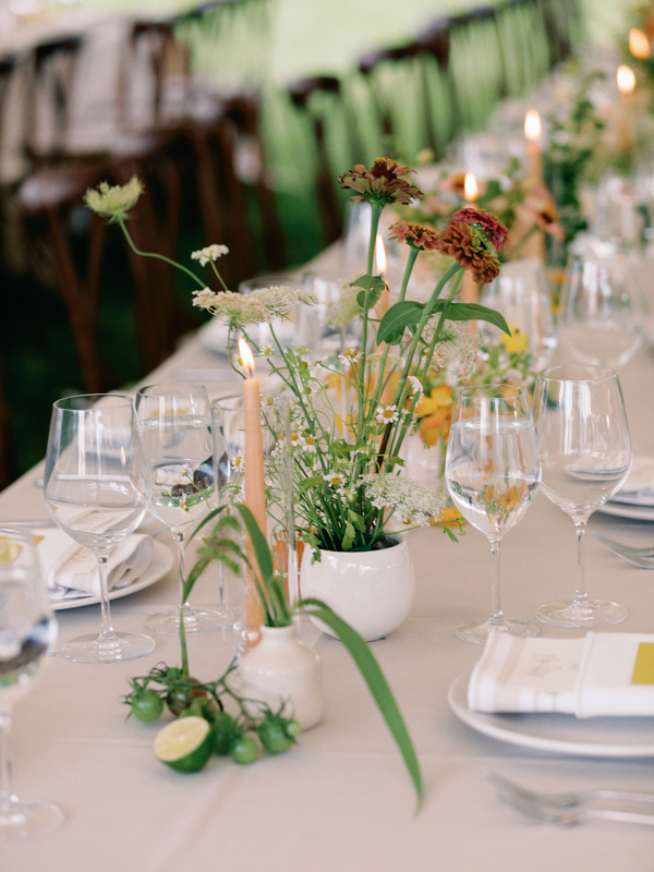 Beautiful Backyard Wedding in Massachusetts | End-of-Summer Wedding Under the Tent