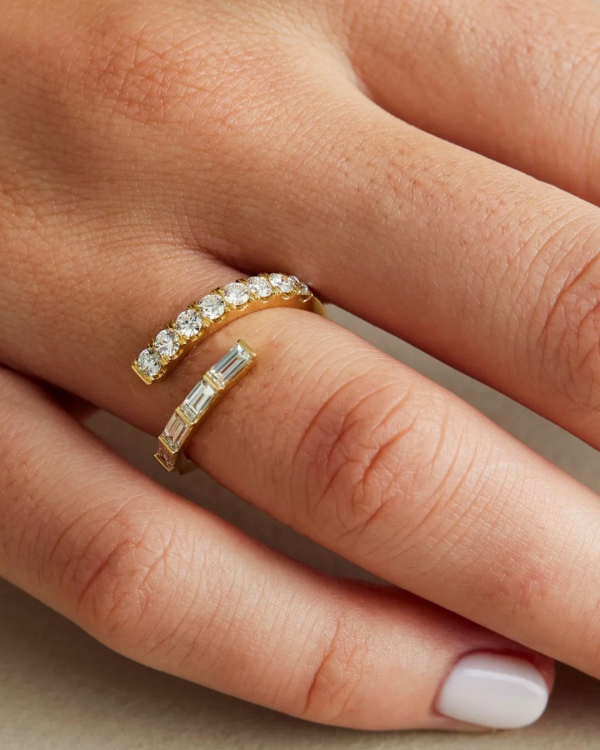 Open Wedding Band | Trendy Open Engagement Ring Selection