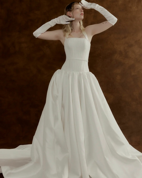 26 Modern Drop-Waist Bridal Dresses