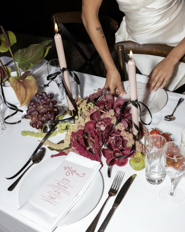 Centerpieces | Wedding Tablescape Decor With Candles