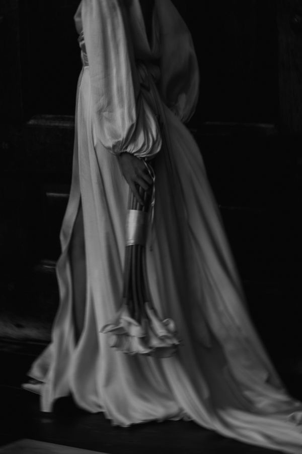 A Symphony of Silk, Light and Flowers at a Wedding Photo Shoot