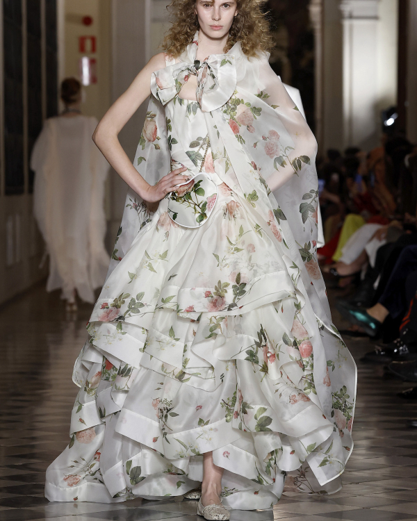 Backstage at Vivienne Westwood's Debut Bridal Runway