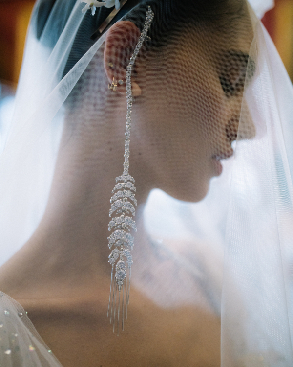 Backstage at Vivienne Westwood's Debut Bridal Runway