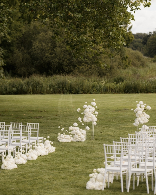 An Elegant Danish Castle Wedding with Modern Art Installations