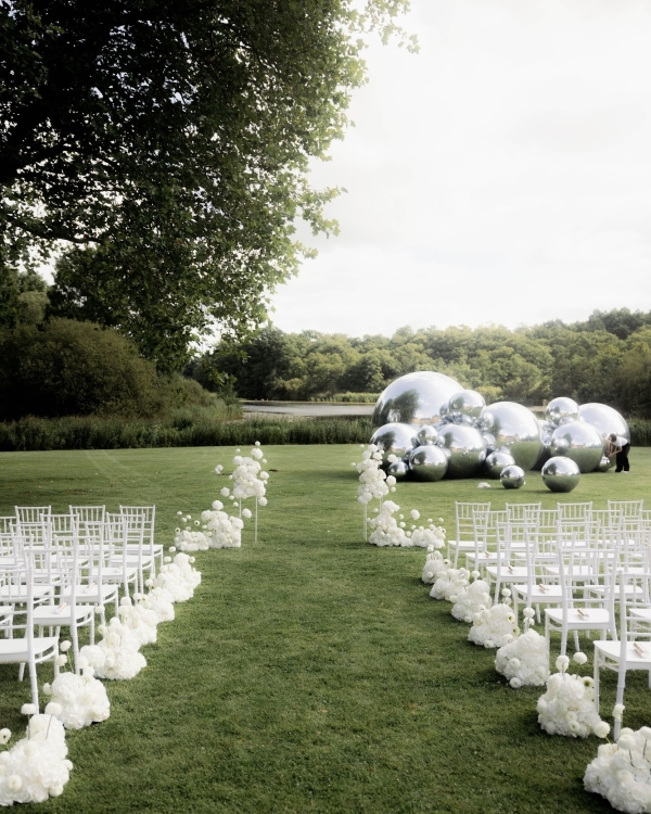 An Elegant Danish Castle Wedding with Modern Art Installations